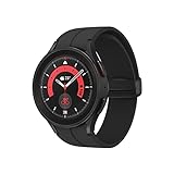 Samsung Galaxy Watch5 Pro Smartwatch, Gesundheitsfunktionen, Fitness-Tracker, ausdauernder Akku, Bluetooth, 45 mm, Black Titanium inkl. 36 Monate Herstellergarantie [Exklusiv bei Amazon]