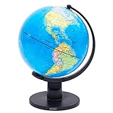 Exerz 25cm Schülerglobus - Englische Karte - Globus Bildung Drehbarer - Pädagogische/Geografische - Lehrmaterial Globen Politische Karte - Durchmesser 25cm