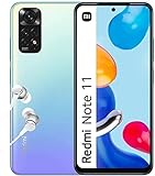 Xiaomi Redmi Note 11, Smartphone + Kopfhörer, 4 + 64 GB Handy ohne Vertrag, 6,43'' 90 Hz FHD + AMOLED DotDisplay, Snapdragon 680, 50 MP Kamera, 5000 mAh, Star Blue (DE Version, Amazon Exclusive)