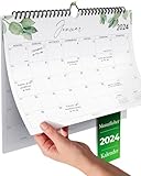 Wandkalender 2024 - Kalender 2024 im A4 Querformat - Familienplaner 2024 - Großer Monatskalender 2024 - Familienkalender 2024 mit Jahreskalender Planung - Paarkalender 2024