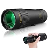 Aurosports 10-30x40 Zoom Monokular Teleskop Erwachsene, Bak4 Prisma Dual Fokus Fernrohr Kompakt Monokulare für Wildtiere Vogelbeobachtung Wandern Jagd Camping