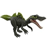 Mattel Jurassic World: Ein neues Zeitalter Roar Strikers Ichthyovenator Dinosaurier-Actionfigur, brüllender Sound, Beißangriff, physisches und digitales Spiel, ab 4 Jahren HDX44