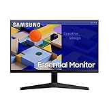 Samsung S31C Essential Monitor S24C314EAU, 24 Zoll, IPS-Panel, Full HD-Auflösung, Eco Saving Plus, AMD FreeSync, 5 ms Reaktionszeit, Bildwiederholrate 75 Hz, Schwarz