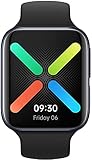 OPPO Smartwatch 46 mm LTE - Vodafone eSIM only, Curved AMOLED Display, GPS, NFC, Bluetooth 4.2, WiFi, Wear OS by Google, VOOC Schnellladefunktion, schwarz