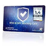 MakakaOnTheRun RFID Blocker Karte (3fach geprüft: DEKRA + EMV + HF-Labor) 360° Schutzkarte für Geldbörse - NFC Blocker Karte - Schutzkarte gegen Datenklau - RFID Blocker Card