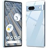 caslord Handyhülle Kompatibel mit Google Pixel 7A Hülle, [Anti-Gelb] [Ultra Slim] Stoßfest Weiche TPU Schutzhülle - Clear