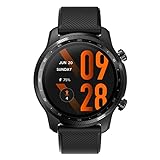 Ticwatch Pro 3 Ultra GPS Smartwatch Qualcomm SDW4100 und Mobvoi Dual Processor System Wear OS Smart Watch für Männer Blutsauerstoff IHB AFiB Erkennung Ermüdungsbewertung 3-45 Tage Batterie, Schwarz