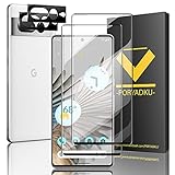 HPTech 2+2 Stück Schutzfolie für Google Pixel 7 Pro Panzer Schutz Glas, 2 Panzerfolie und 2 Kamera Schutzglas, Anti-Bläschen, Fingerabdrucksensor Kompatible, HD Displayschutzfolie für Pixel 7 Pro 5G