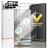 HPTech 2+2 Stück Schutzfolie für Google Pixel 7 Pro Panzer Schutz Glas, 2 Panzerfolie und 2 Kamera Schutzglas, Anti-Bläschen, Fingerabdrucksensor Kompatible, HD Displayschutzfolie für Pixel 7 Pro 5G-1