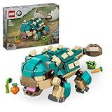 LEGO Jurassic World Baby Bumpy: Ankylosaurus, baubarer Spielzeug-Dinosaurier für Fans von Jurassic World: Neue Abenteuer, Geschenk für Jungen und Mädchen ab 7 Jahren 76962