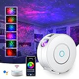 LED WIFI Sternenhimmel Projektor,SUPPOU Smart Nachtlicht 3D Galaxy Sternenprojektor Lampe Kinder Erwachsense mit RG Dimming/Stimmenkontrolle/WiFi Verbindung für Kinder Party Dekoration