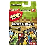 Mattel Games UNO Minecraft Edition - Kartenspiel mit Charakteren aus Minecraft und einer besonderen Creeper-Karte, für die ganze Familie und Fans von Minecraft ab 7 Jahren, FPD61