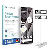 smartect TPU Schutzfolie [2 + 2 Stück] kompatibel mit Google Pixel 7a, DISPLAY + KAMERA, Bedeckt das ganze Display, Bildschirmschutz Blasenfrei, Displayschutzfolie Anti Fingerabdruck