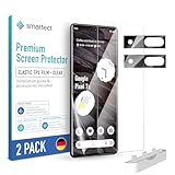 smartect TPU Schutzfolie [2 + 2 Stück] kompatibel mit Google Pixel 7a, DISPLAY + KAMERA, Bedeckt das ganze Display, Bildschirmschutz Blasenfrei, Displayschutzfolie Anti Fingerabdruck