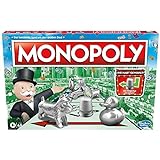 Monopoly Brettspiel, Familienspiel für Erwachsene und Kinder, 2 bis 6 Spieler, Strategiespiel für Kinder, Geschenk für Familien, ab 8 Jahren