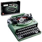 LEGO Ideas Schreibmaschine, Basteln für Erwachsene, Retro-Modell zum Sammeln und Dekorieren, kreative Hobbys, einzigartige Geschenkidee 21327