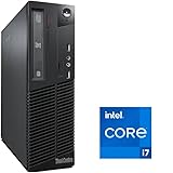 Lenovo - Schneller PC mit Intel Core i7 4790 - Desktop Computer + Silent Rechner für Büro & Home Office mit 4 GHZ - 16GB RAM - 512GB SSD - USB3.0 - WLAN - inkl Windows 11 Pro und Office 2010 | 7786