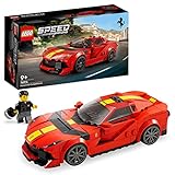 LEGO Speed Champions Ferrari 812 Competizione, Sportwagen und Spielzeug-Modell-Bausatz, Serie 2023, Auto-Sammlerfahrzeug-Set 76914