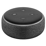 Echo Dot (3. Gen.) Intelligenter Lautsprecher mit Alexa, Anthrazit Stoff