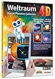 Weltraum 4D - Sterne, Planeten, Galaxien mit APP virtuell durch den Weltall: Virtuelles Lernen - mit Buch und APP tiefer eintauchen. Free App inside