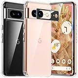 TAURI 5 in 1 für Google Pixel 8 Hülle, Case, mit 1 Handyhülle + 2 Stück TPU Folie + 2 Stück Kameraschutz, Anti-Gelb Stoßfest 360 Grad Schutzhülle - Transparent