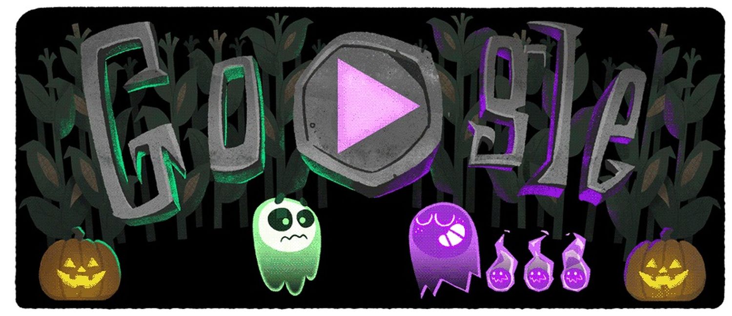 Halloween 2022 GoogleDoodle heute mit MultiplayerSpiel auf der
