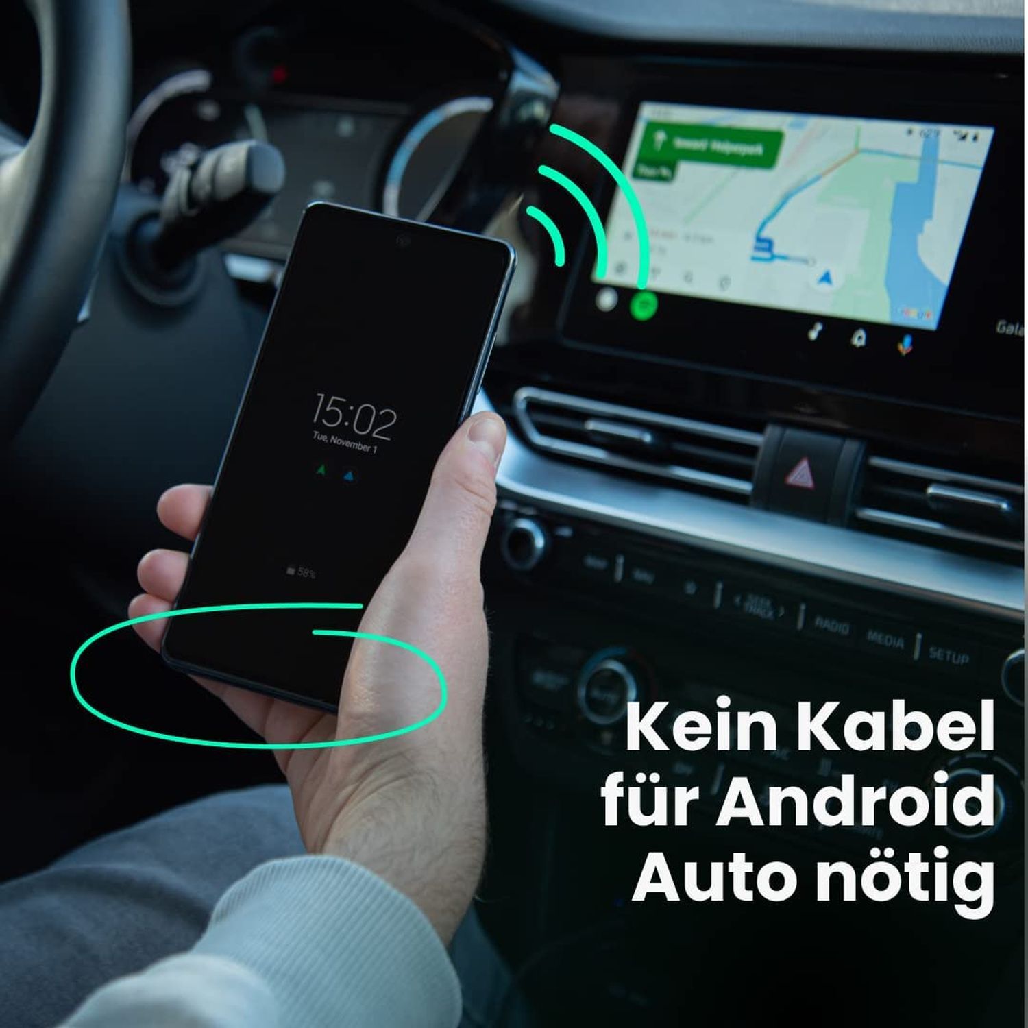 Android Auto: Googles Infotainment-Plattform kabellos nutzen - mit