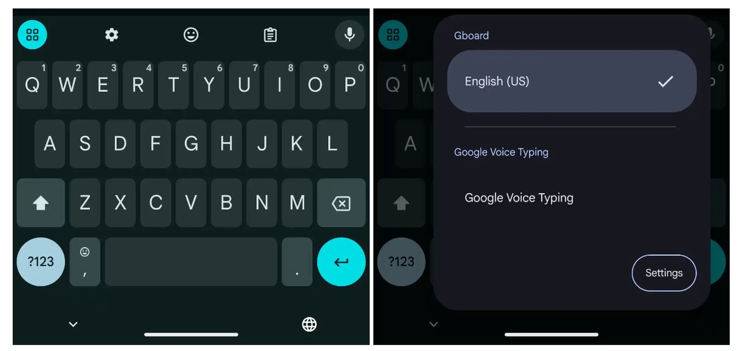 Change Android 15 keyboard