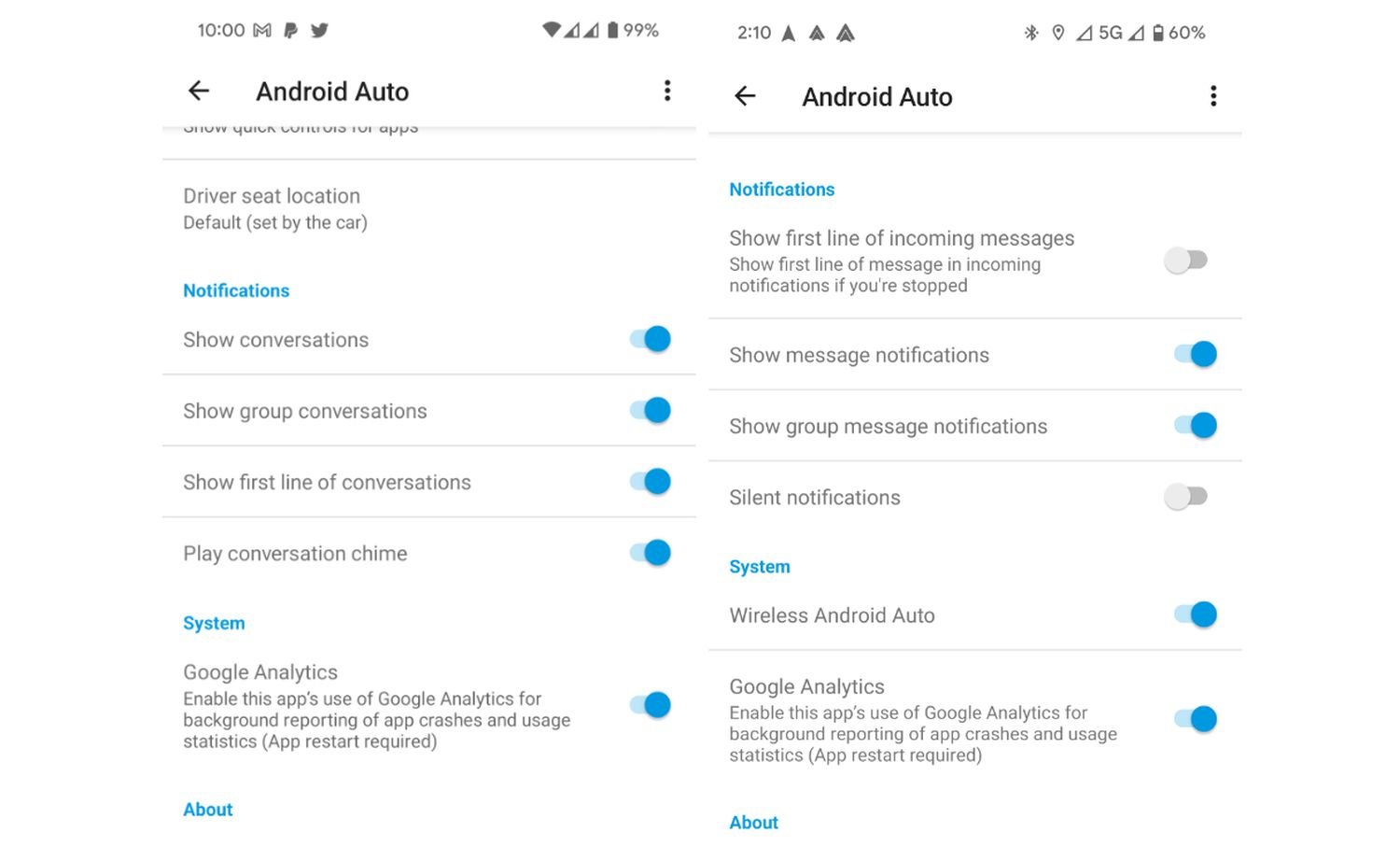Android Auto: 'Kabelloses Android Auto' wurde entfernt - geänderte