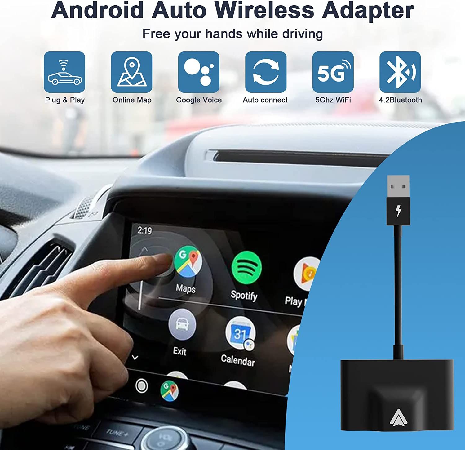 Android Auto: Googles Plattform überall kabellos nutzen - neuer Wireless- Dongle jetzt in Deutschland erhältlich - GWB