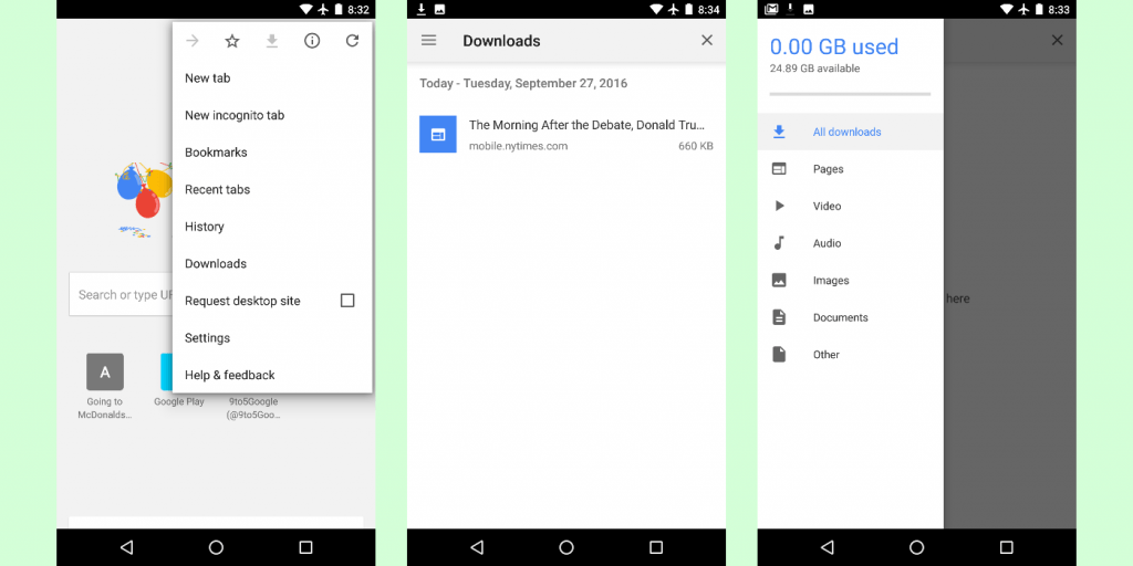 Chrome for Android 55 Update bringt neuen Download