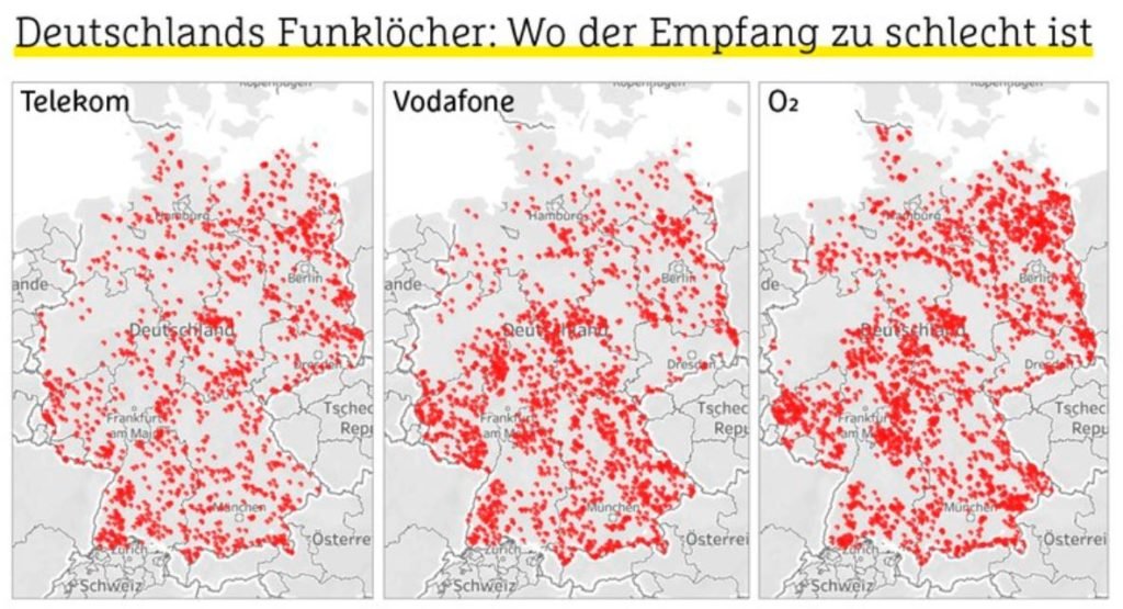 Funkloch-Karte: Der große Netztest 2019 offenbart die Qualität und