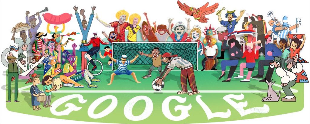 fussball wm 2018 google doodle