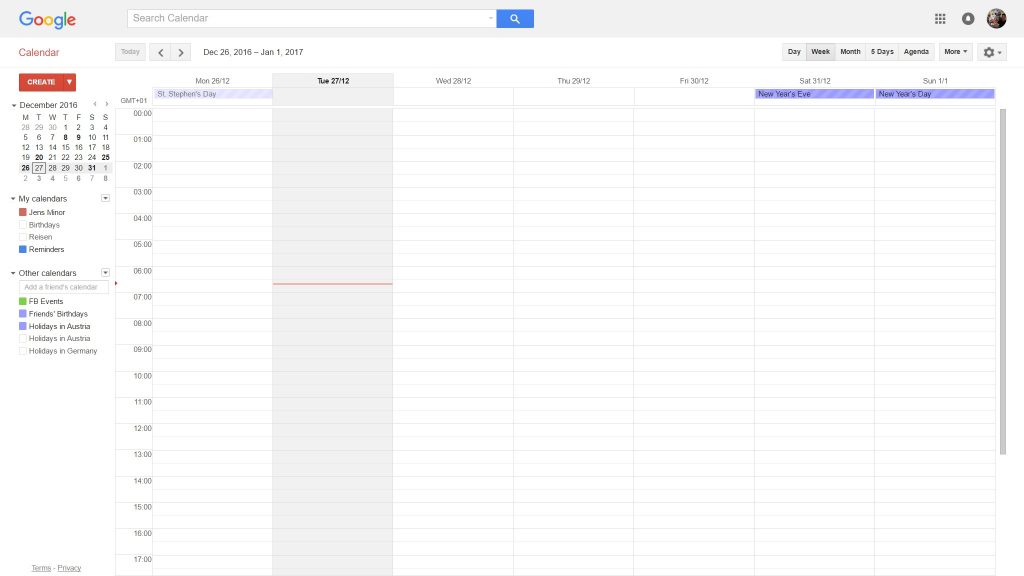 Clean Google Calendar ChromeExtension bringt aufgeräumtere Oberfläche