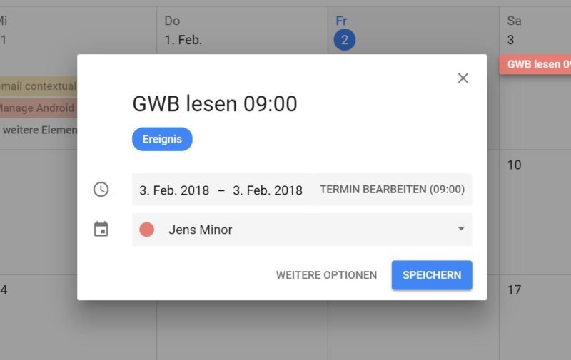 Smarte Funktion Im Google Calendar: Titel Und Uhrzeit Lassen Sich Jetzt ...