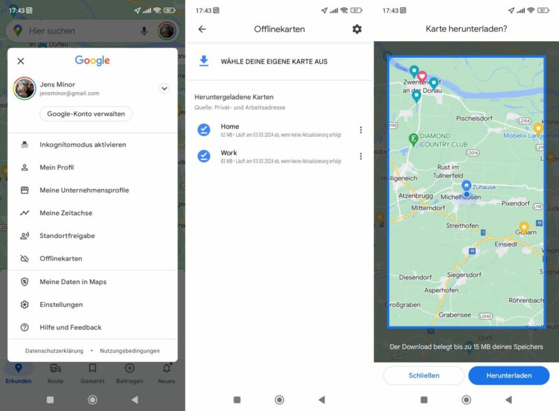 Google Maps: Navigieren ohne Internetverbindung - so könnt ihr Ausschnitte herunterladen und 